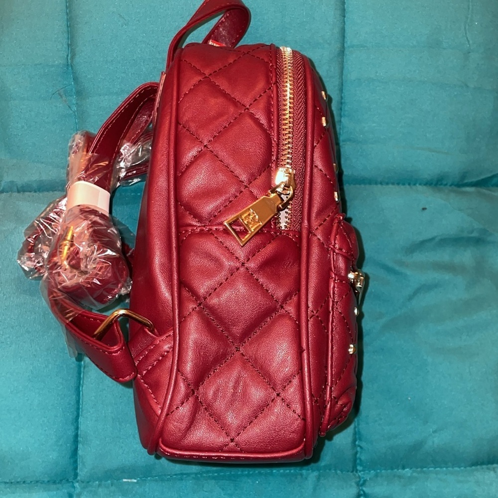 Badgley Mischka Maroon Mini Backpack NWT - Picture 4 of 6